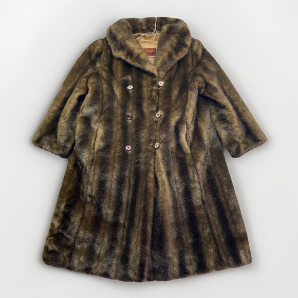 Sirbain Intl. Montreal Fur Heavy Parka Winter Coat Women's Canada Made Read - Picture 1 of 14